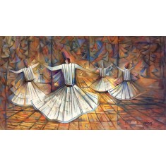 Muhammad Yousuf, 24 x 42 Inch, Acrylic on Canvas, Figurative Painting, AC-MYSF-043